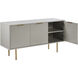 Dorada 57.25 X 19.5 inch High Gloss Grey / Gold Sideboard